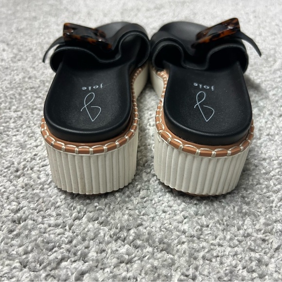 Joie Sandals women’s 8.5 black Lyla platform adjustable buckle genuine leather - Picture 4 of 9